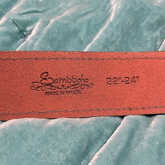 New Limited Edition Sambboho Charlotte Purple Beaded Leather Dog Collar sz 20-22 - Picture 2 of 16